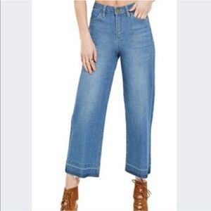 Life in progress wide leg cropped gaucho jeans
